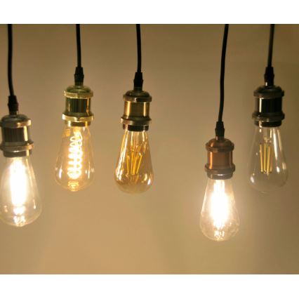 Sähköjohto 1xE27/20W/230V kiiltävä kromi