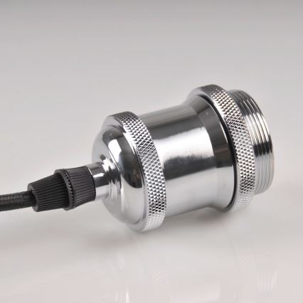 Sähköjohto 1xE27/20W/230V kiiltävä kromi