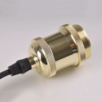 Sähköjohto 1xE27/20W/230V kultainen