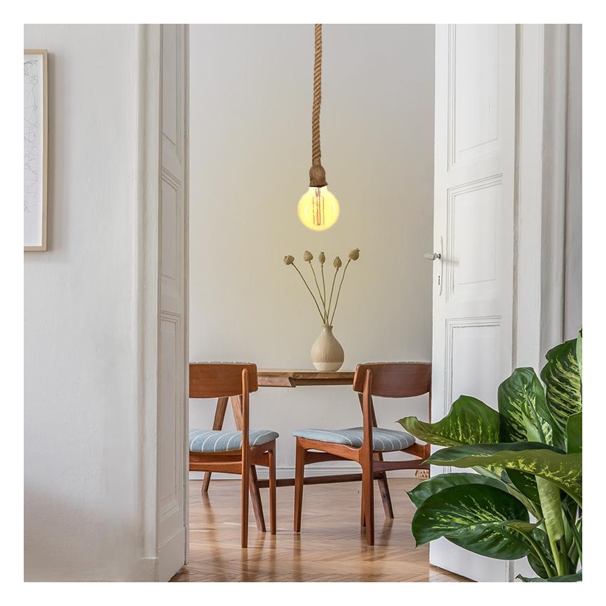 Sähköjohto 1xE27/60W/230V 1 m