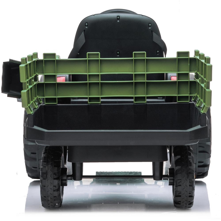Sähkötraktori kärryllä 2x30W/7000 mAh musta/vihreä + kaukosäädin