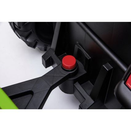 Sähkötraktori kärryllä 2x30W/7000 mAh musta/vihreä + kaukosäädin