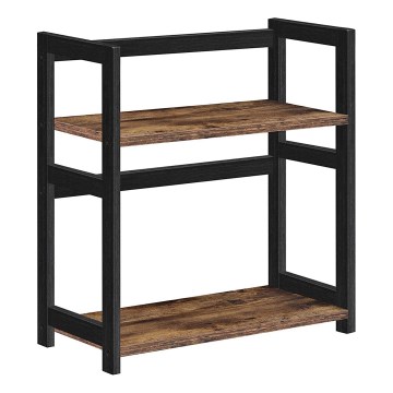 Säilytyshylly MARGE, ruskea/musta