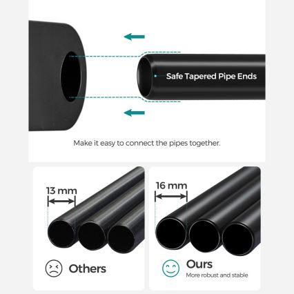 Säilytyskaappi MATIS 138x182 cm, musta, hyllyillä ja vaatetangolla