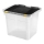 Säilytyslaatikko 36 l musta/kirkas