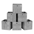 Säilytyslaatikko 6 kpl CURAN 30x30x30 cm harmaa
