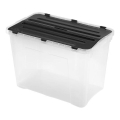 Säilytyslaatikko DRAGON 60 l musta/kirkas