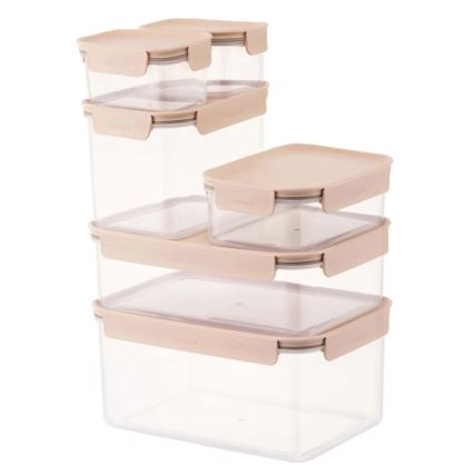 Säilytysrasia CLASSIC PLUS 1,25 l vaaleanpunainen/läpinäkyvä