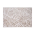 SALAMANCA-matto 67x120 cm beige/valkoinen/lehtikuvio