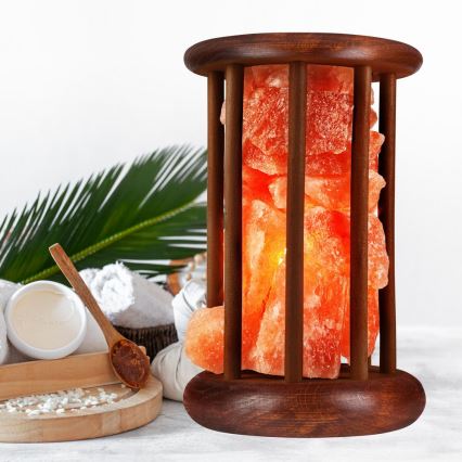 Salt lamppu SALLY 1xE14/25W/230V leppä 2,1 kg