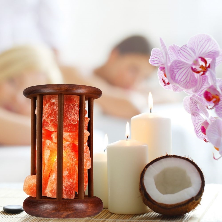 Salt lamppu SALLY 1xE14/25W/230V leppä 2,1 kg