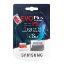 Samsung - MicroSDXC 128 Gt EVO + U3 100 Mt / s + SD -sovitin