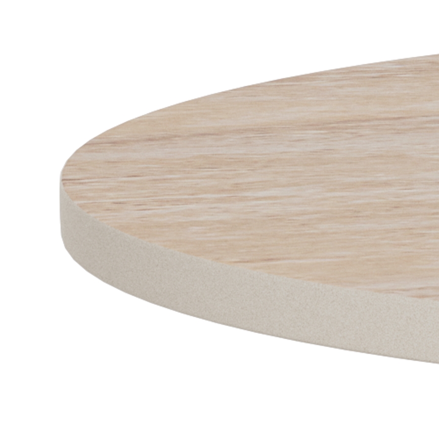 SANTORINI-sohvapöytä, halkaisija 45 cm, beige/harmaa/keramiikka