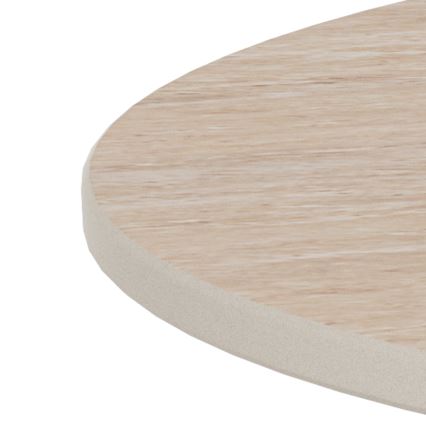 SANTORINI-sohvapöytä, halkaisija 70 cm, beige/harmaa/keramiikka