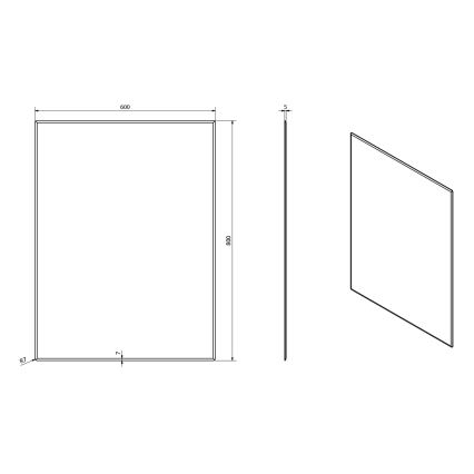 Sapho - ACCORD-peili 60x80 cm