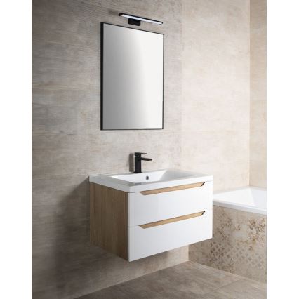 Sapho - AROWANA-kehyspeili 60x80 cm mattamusta