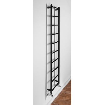 Sapho - DINA kylpyhuoneen pyyhekuivain 168x35 cm mattamusta