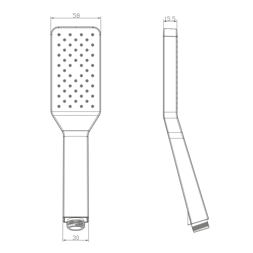 Sapho - Käsisuihku itsestään puhdistuvalla järjestelmällä, kiiltävä kromi