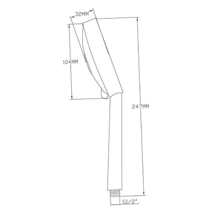 Sapho - Käsisuihku kiiltävä kromi
