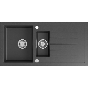 Sapho - Keittiöallas 100 x 50 cm, graniitti/musta