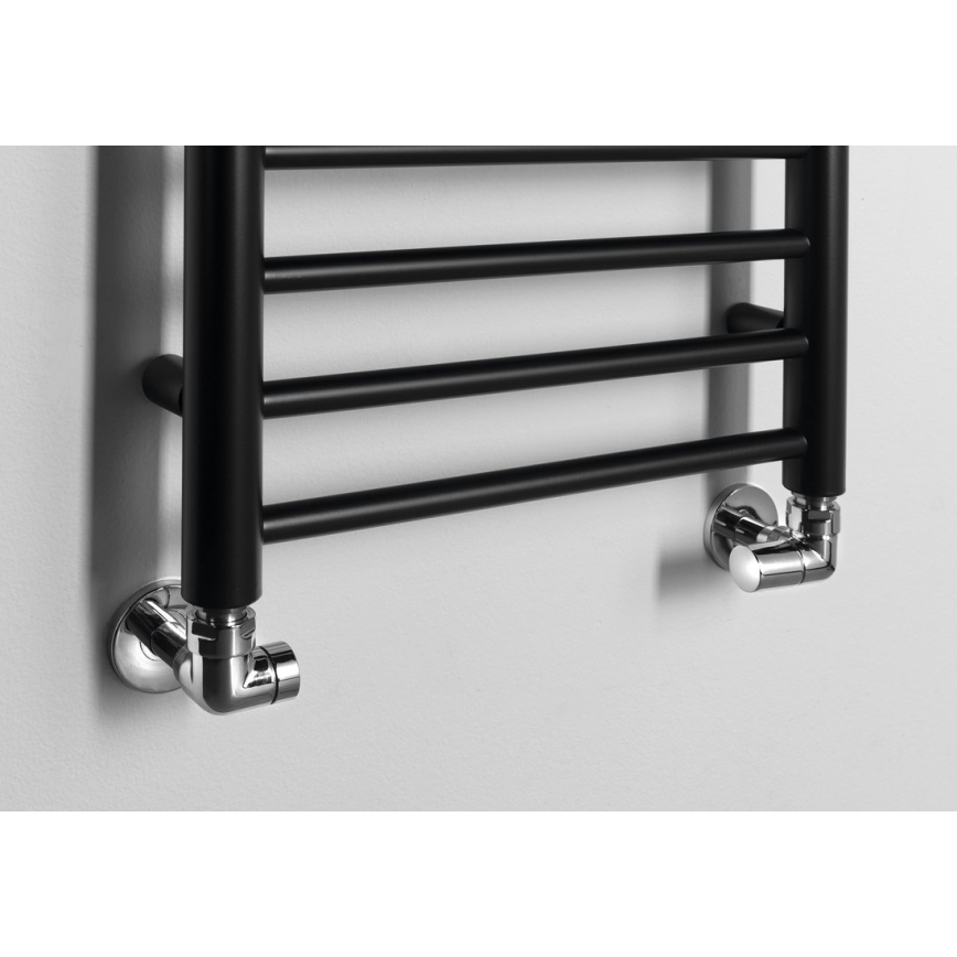 Sapho - Kylpyhuoneen pyyhekuivain DINA 156x40 cm mattamusta