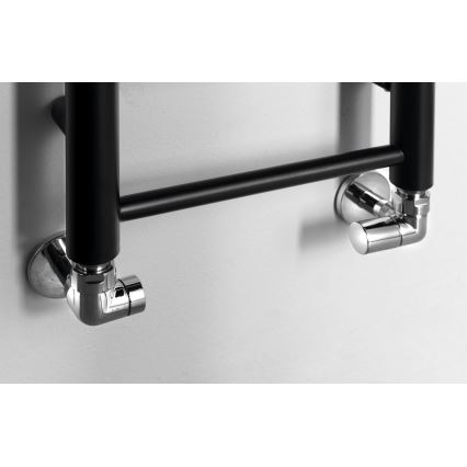 Sapho - Kylpyhuoneen pyyhekuivain DINA 174x30 cm mattamusta