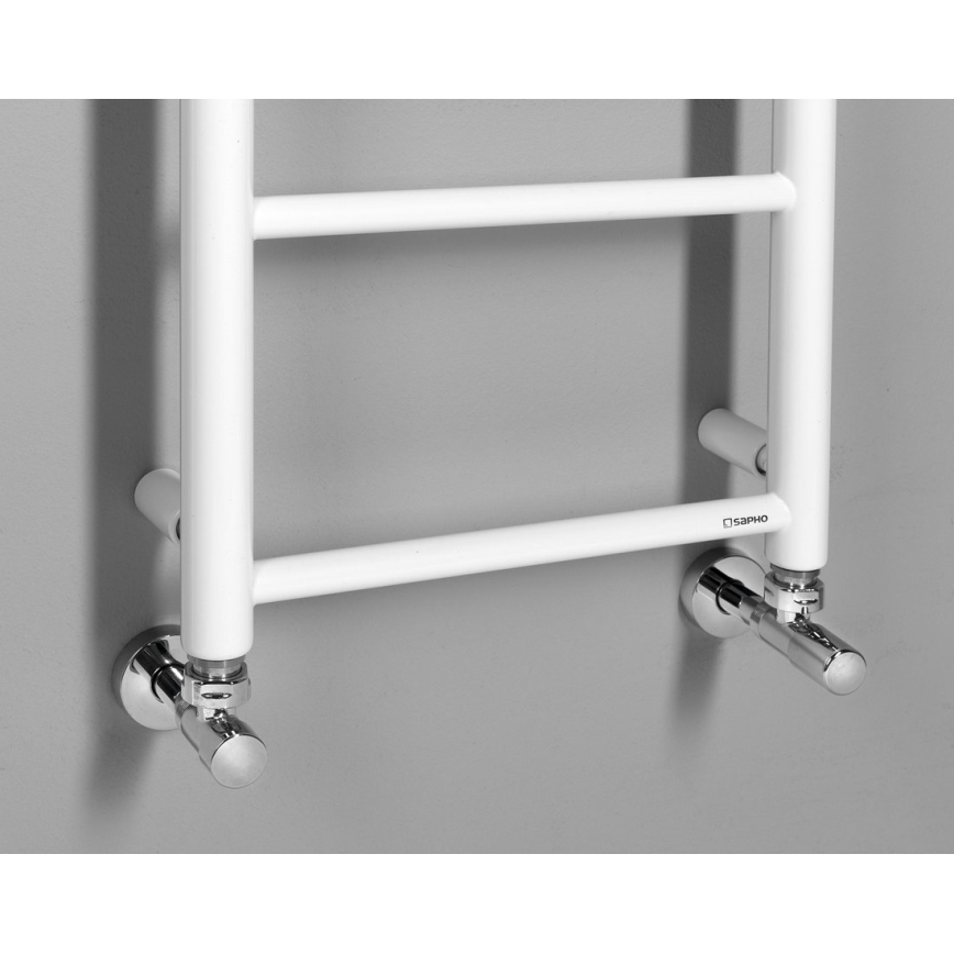 Sapho - Kylpyhuoneen pyyhekuivain DINA 334W 35x168 cm valkoinen