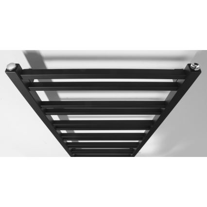 Sapho - kylpyhuoneen pyyhekuivain METRO DOS 110x50 cm mattamusta
