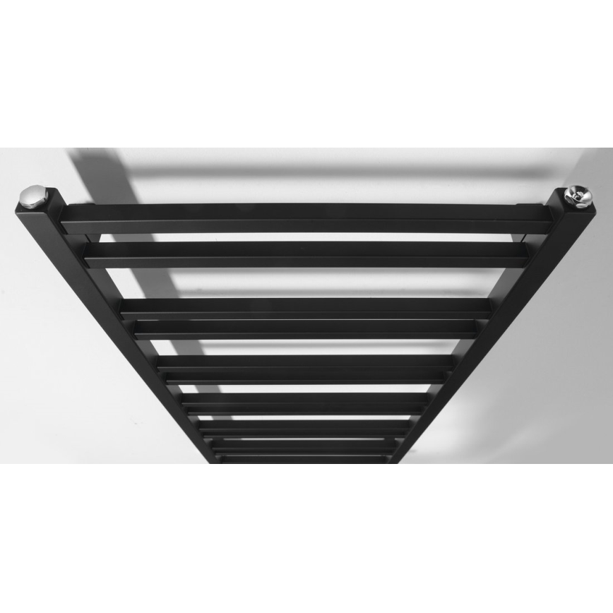Sapho - kylpyhuoneen pyyhekuivain METRO DOS 110x50 cm mattamusta