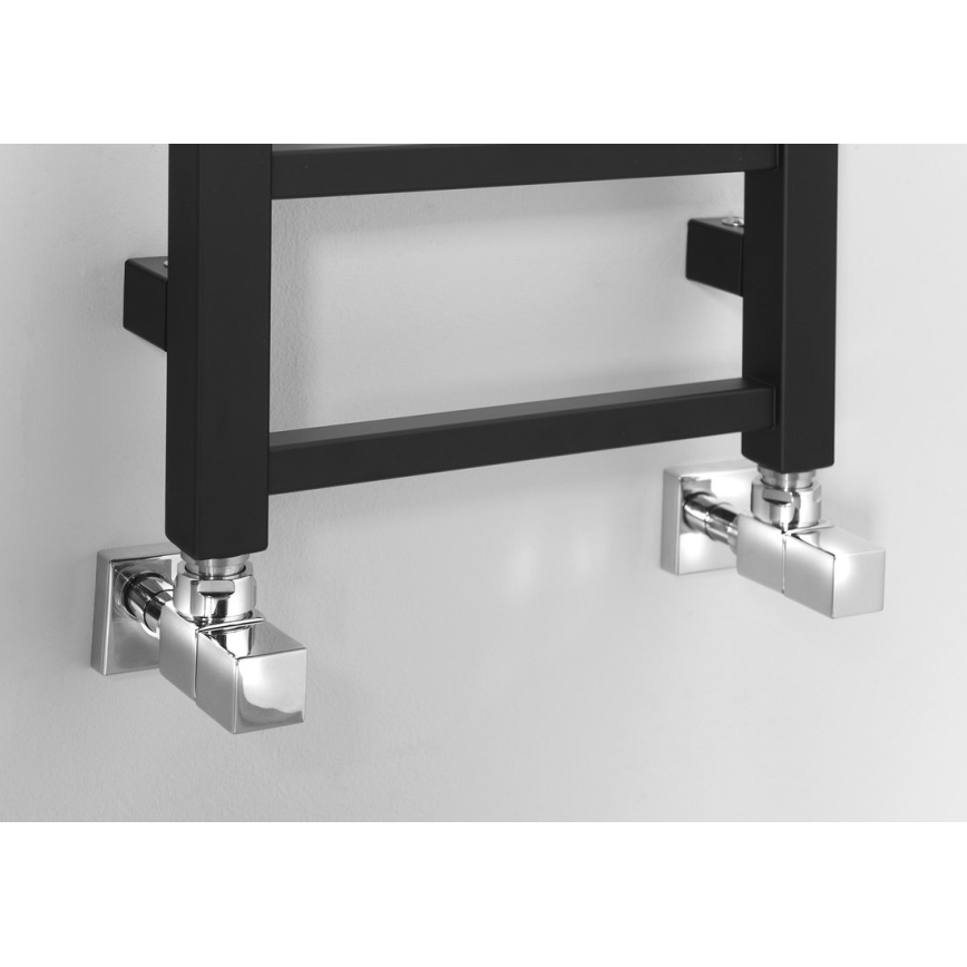 Sapho - Kylpyhuoneen pyyhekuivain METRO LIGHT 211W 30x114 cm mattamusta