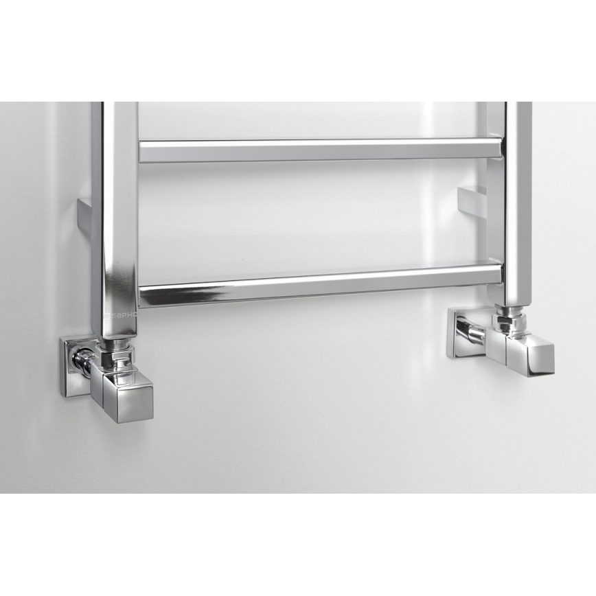 Sapho - Kylpyhuoneen pyyhekuivain METRO LIGHT 323W/230V 40x150 cm kiiltävä kromi