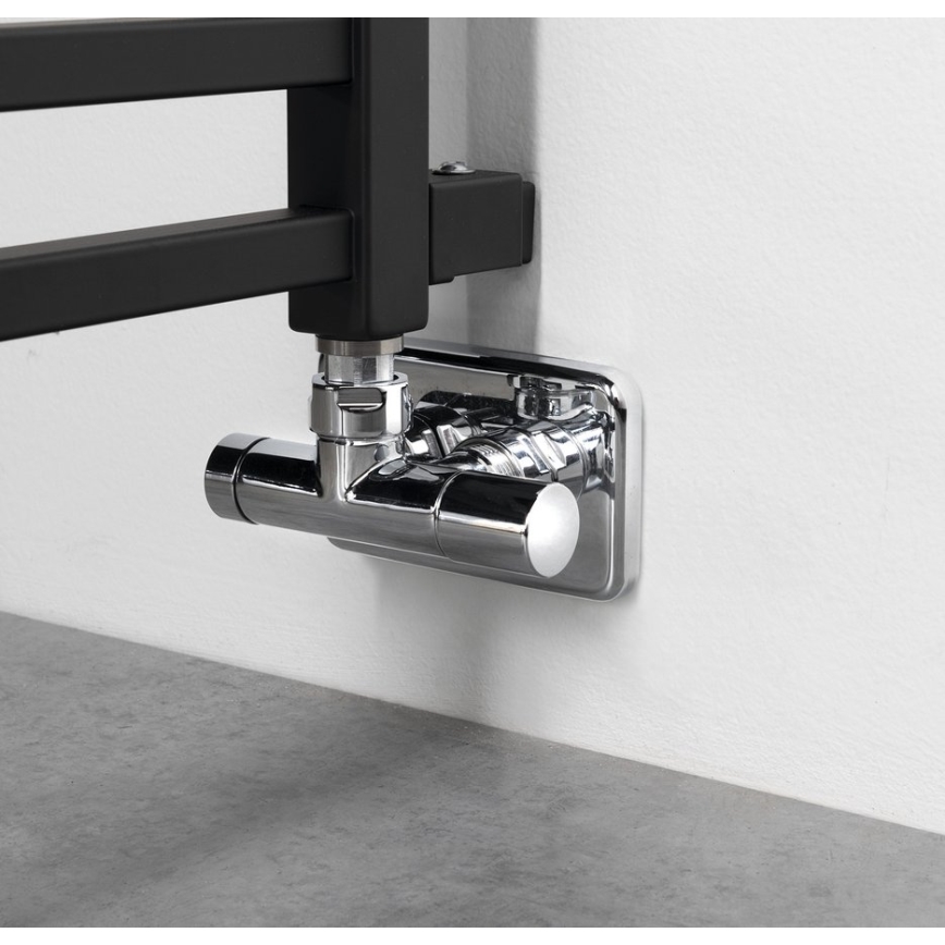 Sapho - Kylpyhuoneen pyyhekuivain METRO SPACE 525W/230V 55x143 cm mattamusta