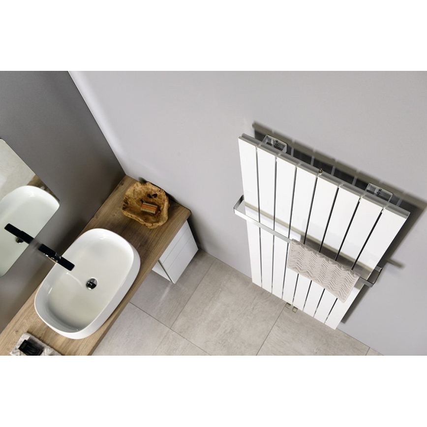 Sapho - Kylpyhuonepatteri COLONNA 910W/230V 45x180 cm valkoinen