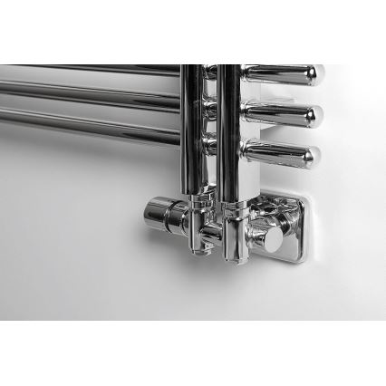 Sapho - Keskiliitäntään tarkoitettu termostaattinen liitossetti TWIN COMBI vasen/kiillotettu kromi