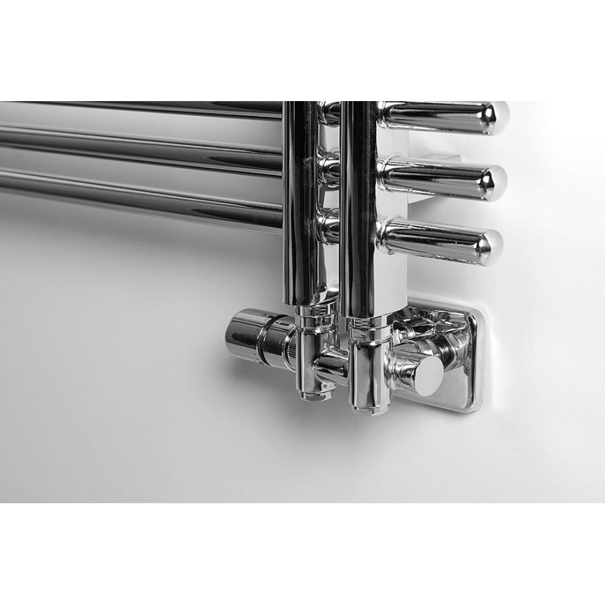 Sapho - Keskiliitäntään tarkoitettu termostaattinen liitossetti TWIN COMBI vasen/kiillotettu kromi