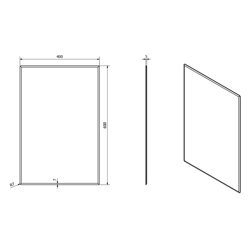 Sapho - Peili ACCORD 40x60 cm