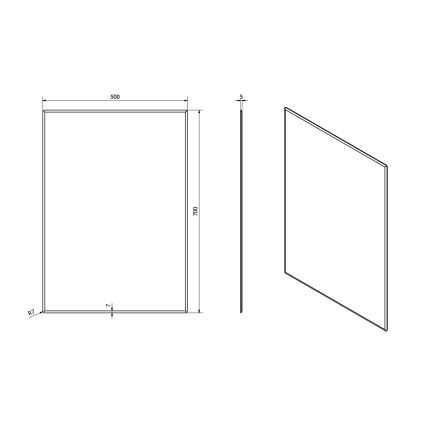 Sapho - Peili ACCORD 50x70 cm kirkas