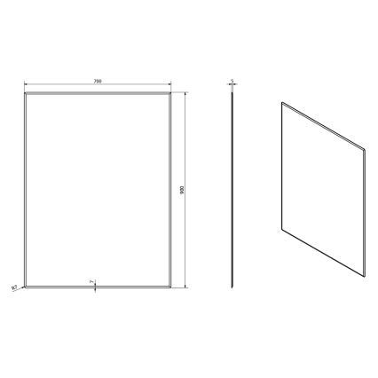 Sapho - Peili ACCORD 70x90 cm