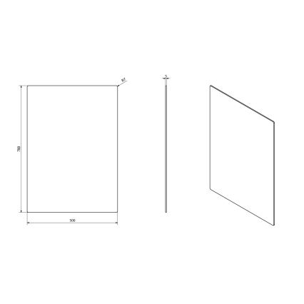 Sapho - PLAIN-peili 50x70 cm