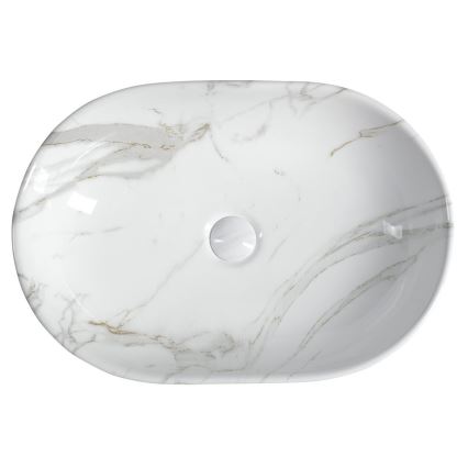 Sapho - Pöytätason pesuallas DALMA 59x42 cm keramiikka/carrara