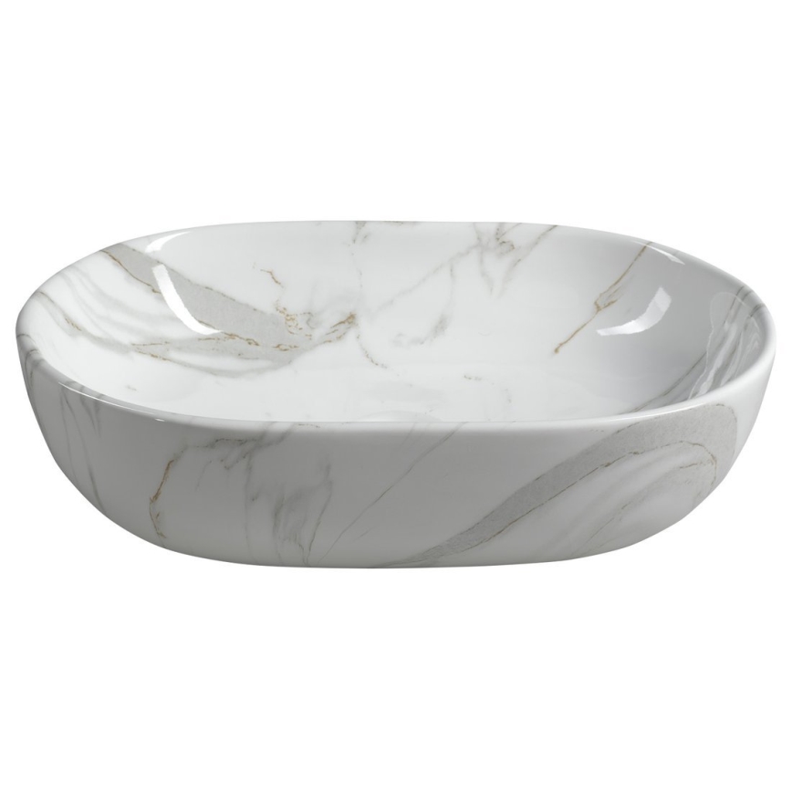 Sapho - Pöytätason pesuallas DALMA 59x42 cm keramiikka/carrara