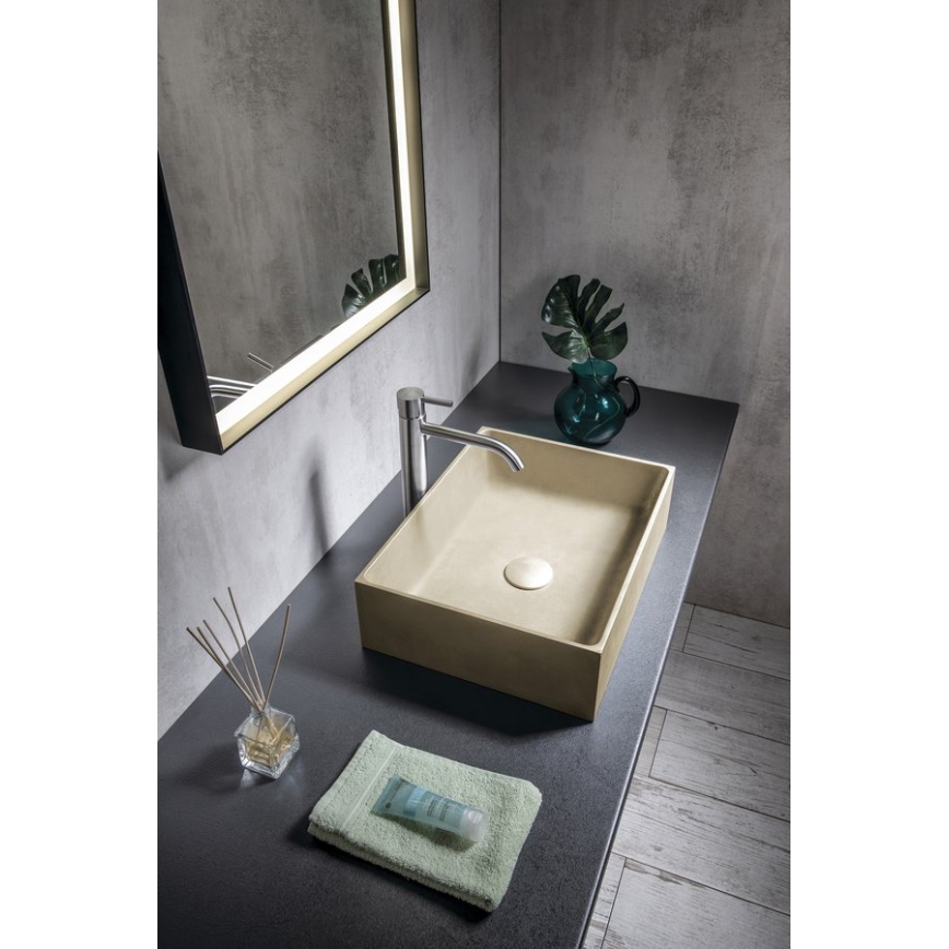 Sapho - Pöytätason pesuallas FORMIGO 47,5x36,5 cm betoni/beige