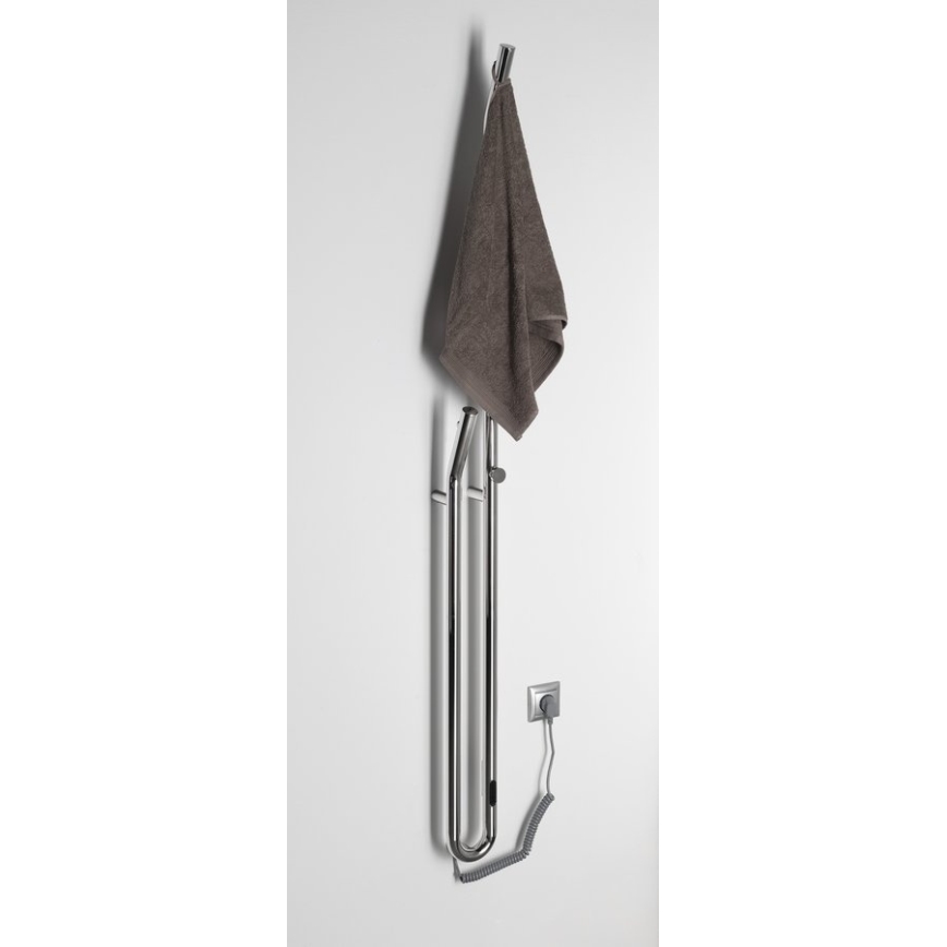Sapho - Sähköinen pyyhekuivain ajastimella DUOPASSO 45W 170x12 cm kiiltävä kromi