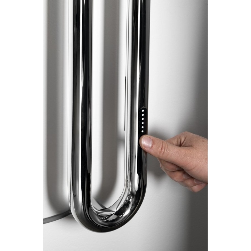 Sapho - Sähköinen pyyhekuivain ajastimella DUOPASSO 45W 170x12 cm kiiltävä kromi