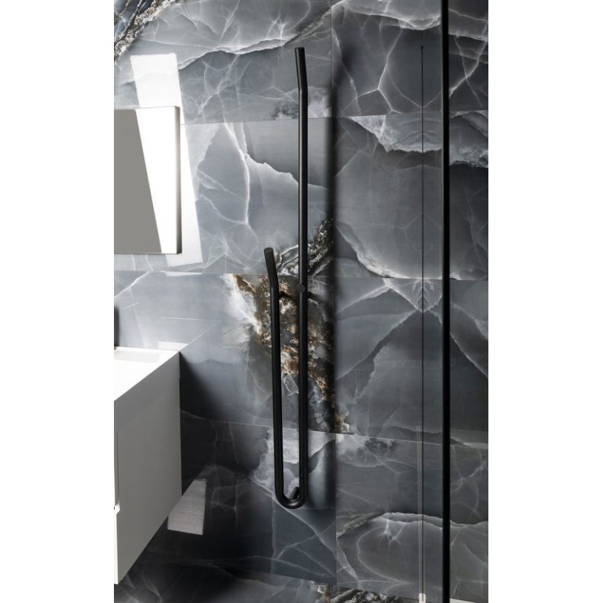 Sapho - Sähköinen pyyhekuivain ajastimella DUOPASSO 45 W 170 x 12 cm mattamusta