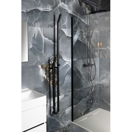 Sapho - Sähköinen pyyhekuivain ajastimella DUOPASSO 45 W 170 x 12 cm mattamusta