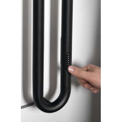 Sapho - Sähköinen pyyhekuivain ajastimella DUOPASSO 45 W 170 x 12 cm mattamusta
