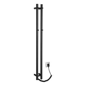 Sapho - Sähköinen pyyhekuivain PAPINADO 40W/230V 120 cm matta musta