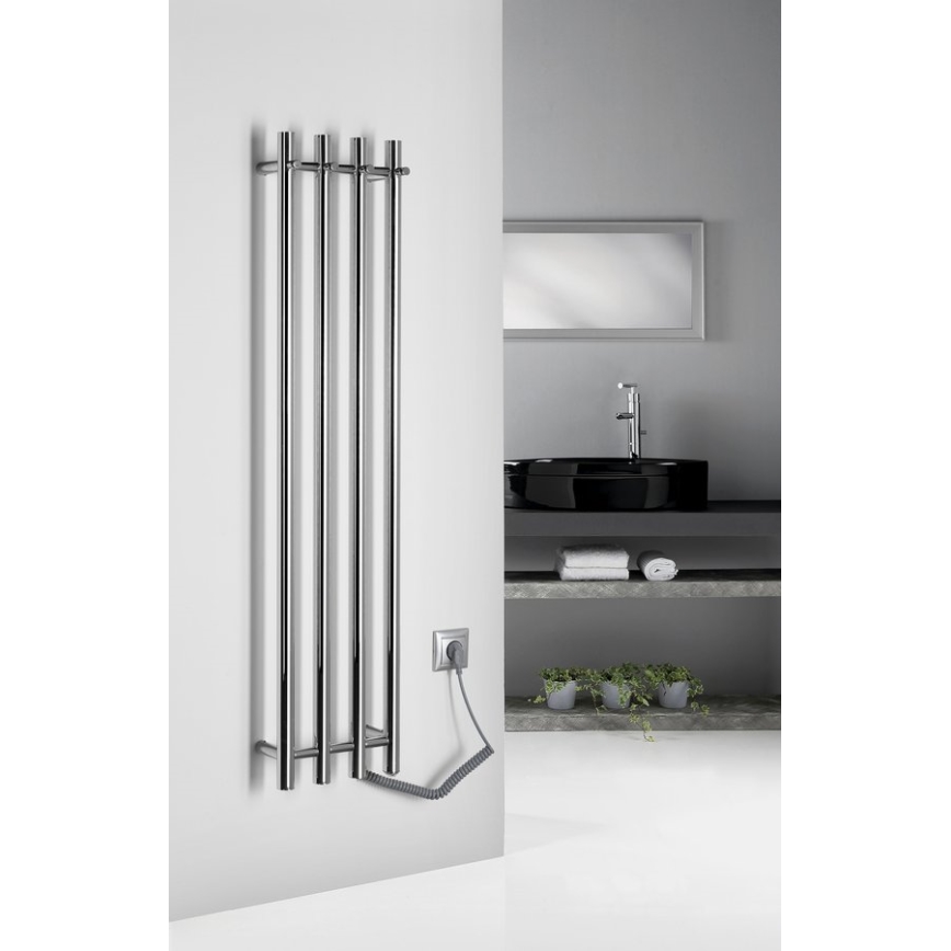 Sapho - Sähköinen pyyhekuivain PAPINADO 85W 120x26 cm kiiltävä kromi oikea