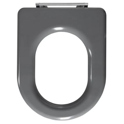 Sapho - SoftClose-pehmeästi sulkeutuva WC-istuin, harmaa